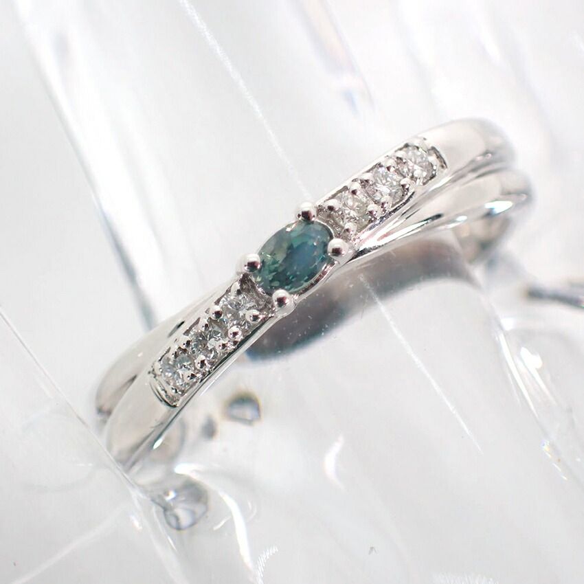 PT950 アレキサンドライト　リング 楽天市場】Pt950 アレキサンドライト ダイヤモンド リング 品質