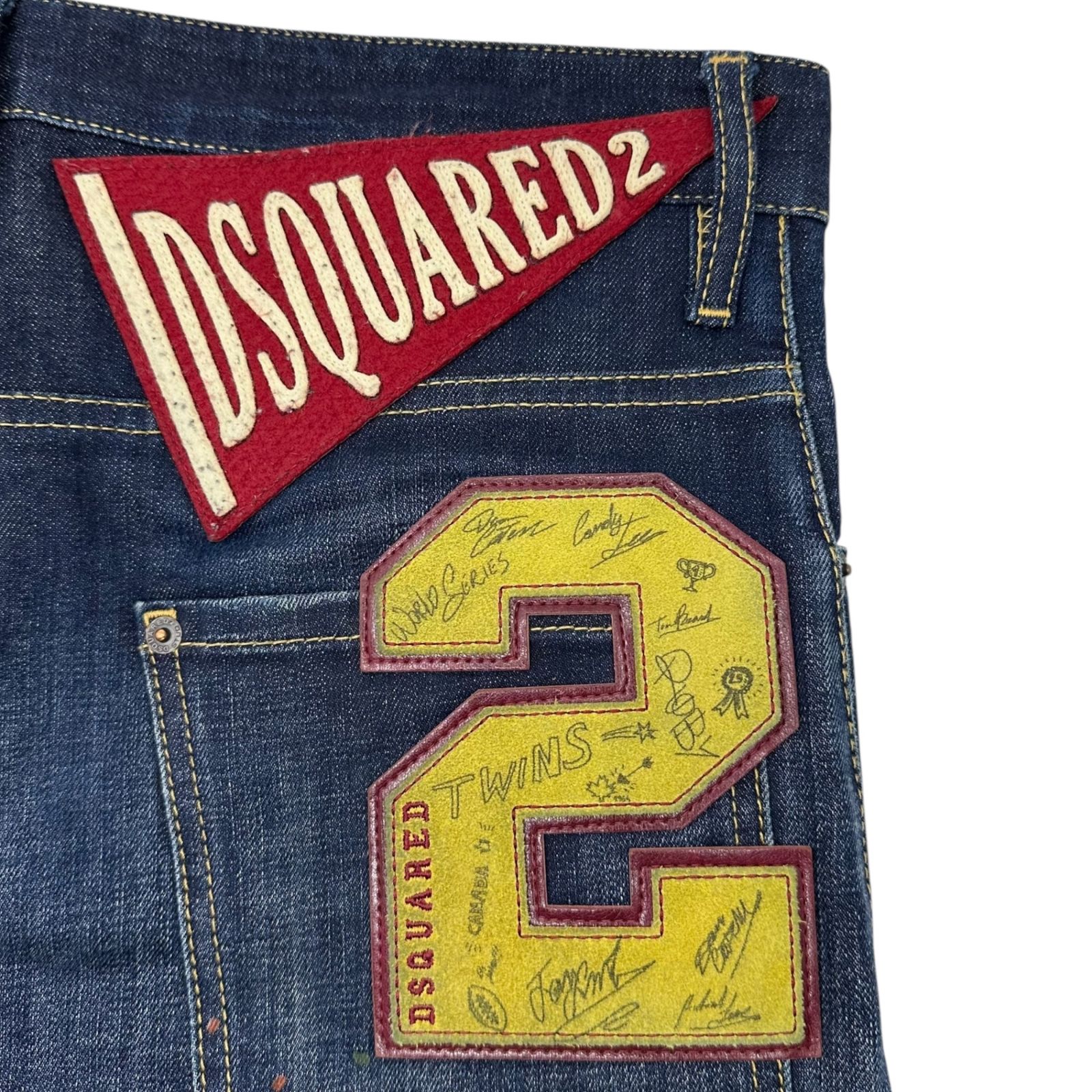 DSQUARED2 セクシーツイスト イエローペイントサイズ46 DSQUARED2】ディースクエアードのセクシーツイスト(sexy twist