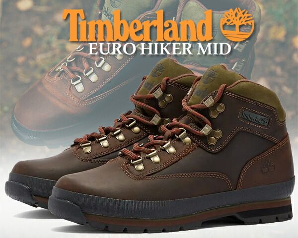 ティンバーランド ユーロハイカー ミッド Timberland EURO HIKER MID MD BROWN FULL GRAIN 95100 TB095100 214 ハイキング ブーツ ブラウン ビーブロ
