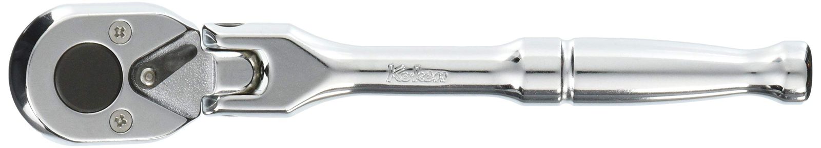 コーケン 3|8 9.5mm SQ. 首振リラチェットハンドル ショート|ポリッシュグリップ 全長175mm 3774PS