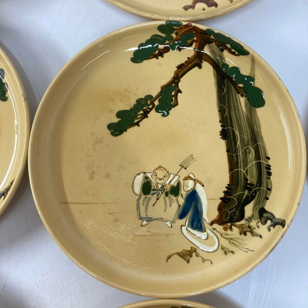 ・布志名焼　高砂図　皿　14枚　木箱付　トコト　東さ5-0827① 布志名焼 高砂図 皿 14枚 木箱付 トコト 東さ5-0827① - メルカリ