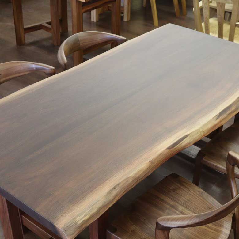 無垢 ダイニングテーブル ウォールナット 180cm 座卓 兼用 無垢 4人用