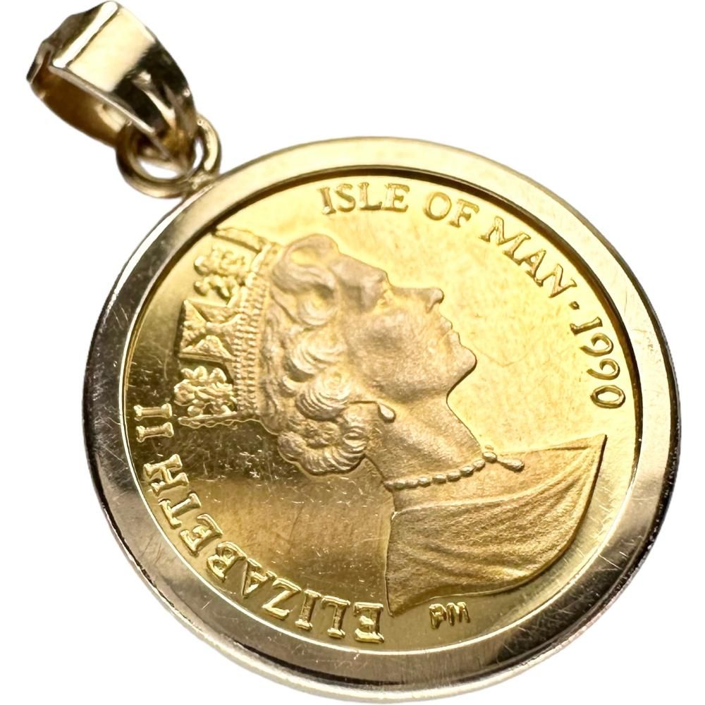 ペンダントトップ マン島キャット金貨 1/25oz K24 - メルカリ