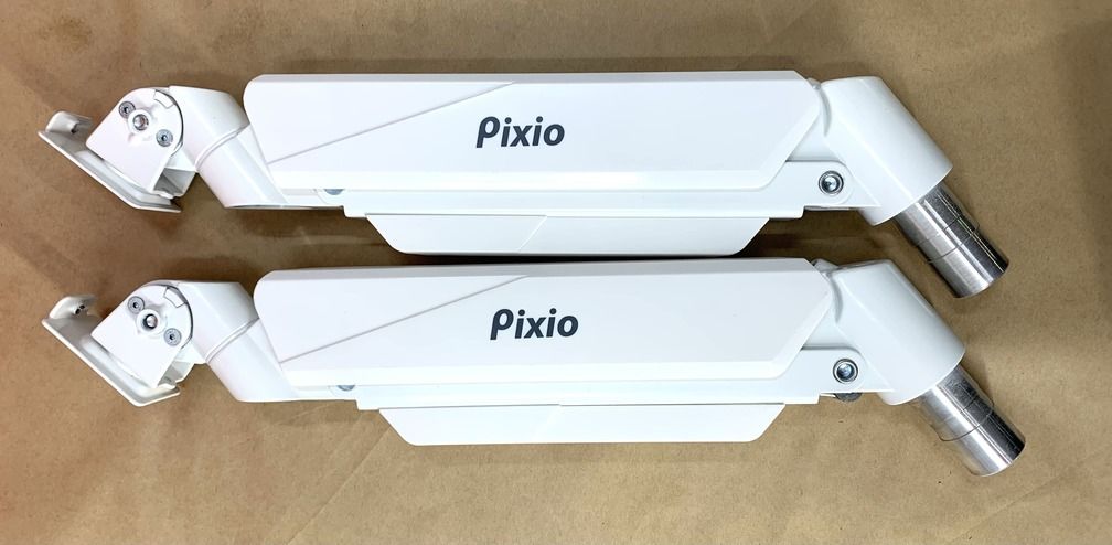 美品Pixio PS2D White デュアルモニターアーム 美品Pixio PS2DW