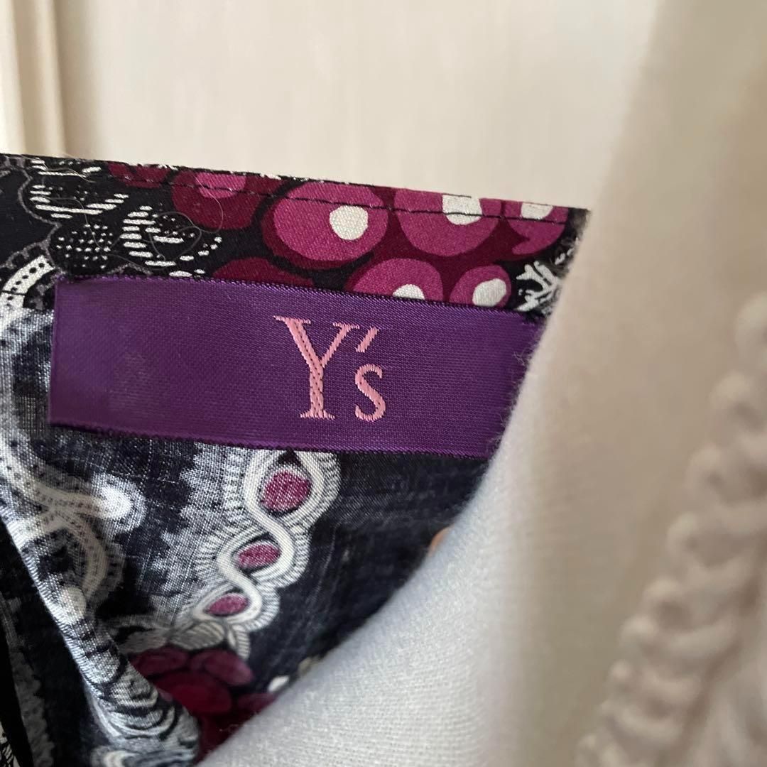 Y's ワイズ ヨウジヤマモト yohjiyamamoto 半袖 ワイドシルエット 花柄