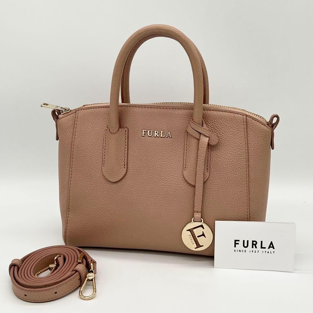 良品】FURLA TESSA S ハンドバッグ 2way ショルダーバッグ