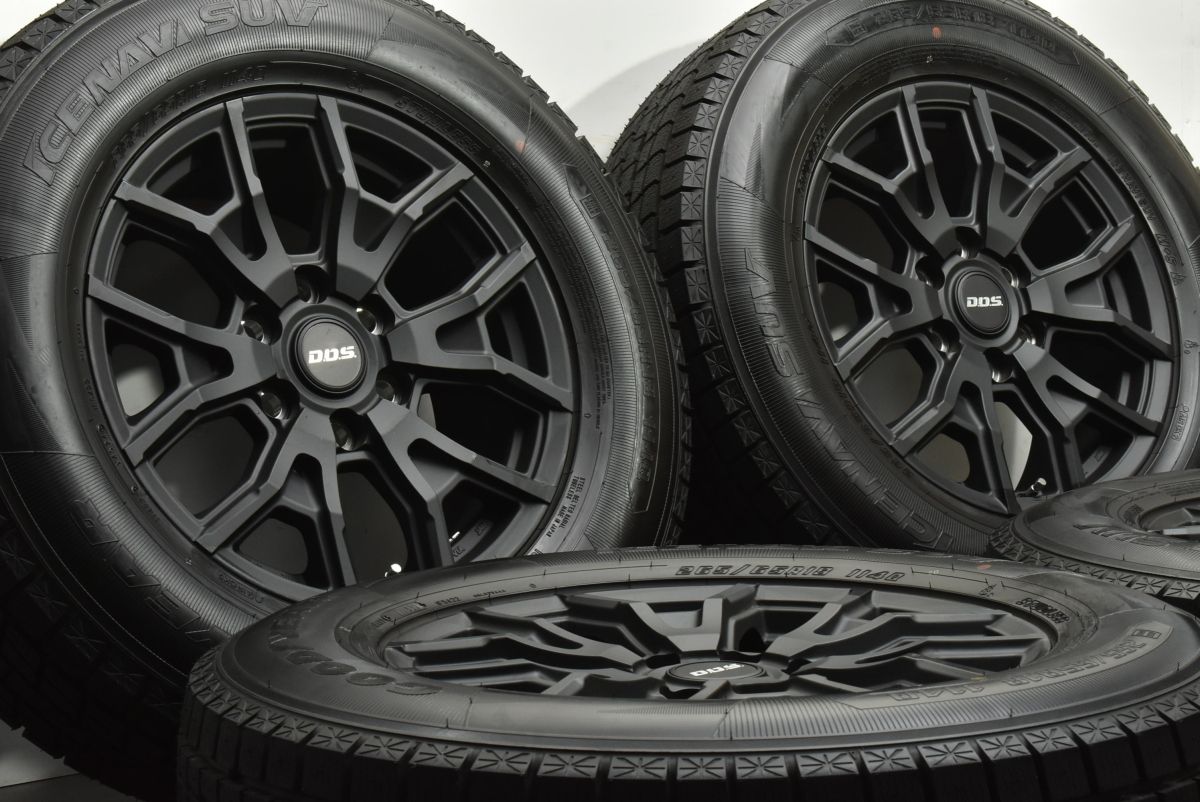 バリ溝 DOS VS-T6 18in 8J 52 PCD139.7 グッドイヤー アイスナビSUV 265 65R18 ランクル 2550 300 レクサス LX600 スタッドレス