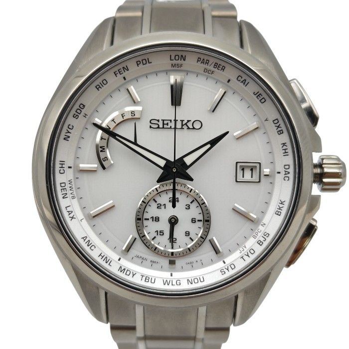 SEIKO セイコー BRIGHTZ ブライツ ソーラー メンズ 電波時計 SAGA283 (8B63-0AV0) 中古 送料無料 H４ - メルカリ