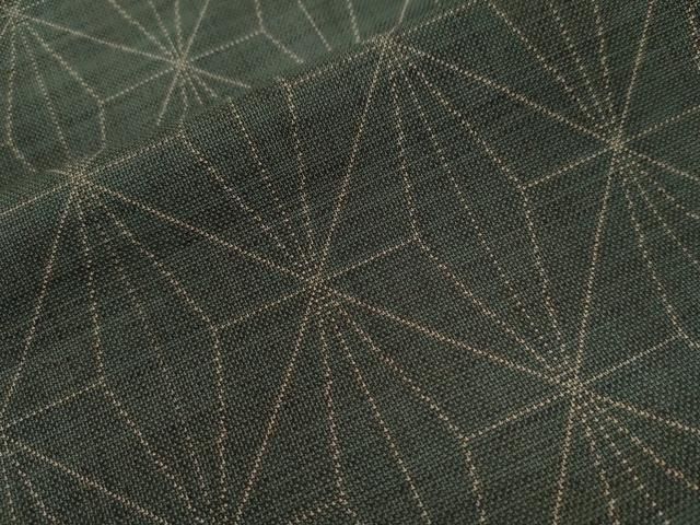 平和屋着物○本場大島紬 9マルキ 麻の葉文様 正絹 逸品 未使用