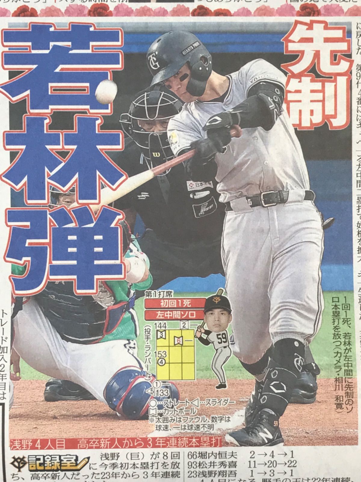 スポーツ報知 2025.5/11号 ◉1/2/27/28p 浅野翔吾/巨人/読売