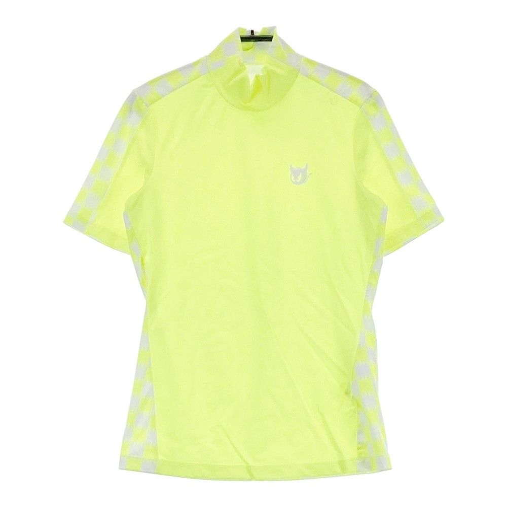 WAAC 蛍光イエロー　サイズ1 モックネック半袖ウェア サイズ：1 WAAC ワック モックネック 半袖Tシャツ イエロー系