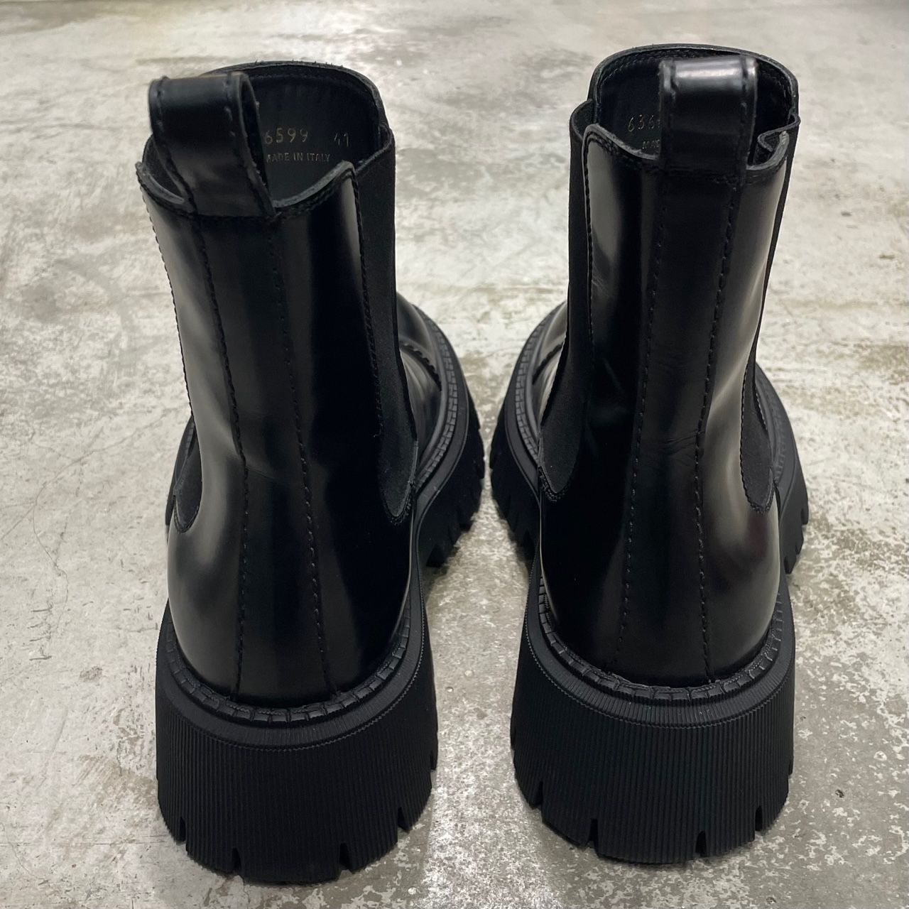 BALENCIAGA TRACTOR 20MM レザー トラクター サイドゴア チェルシー 
