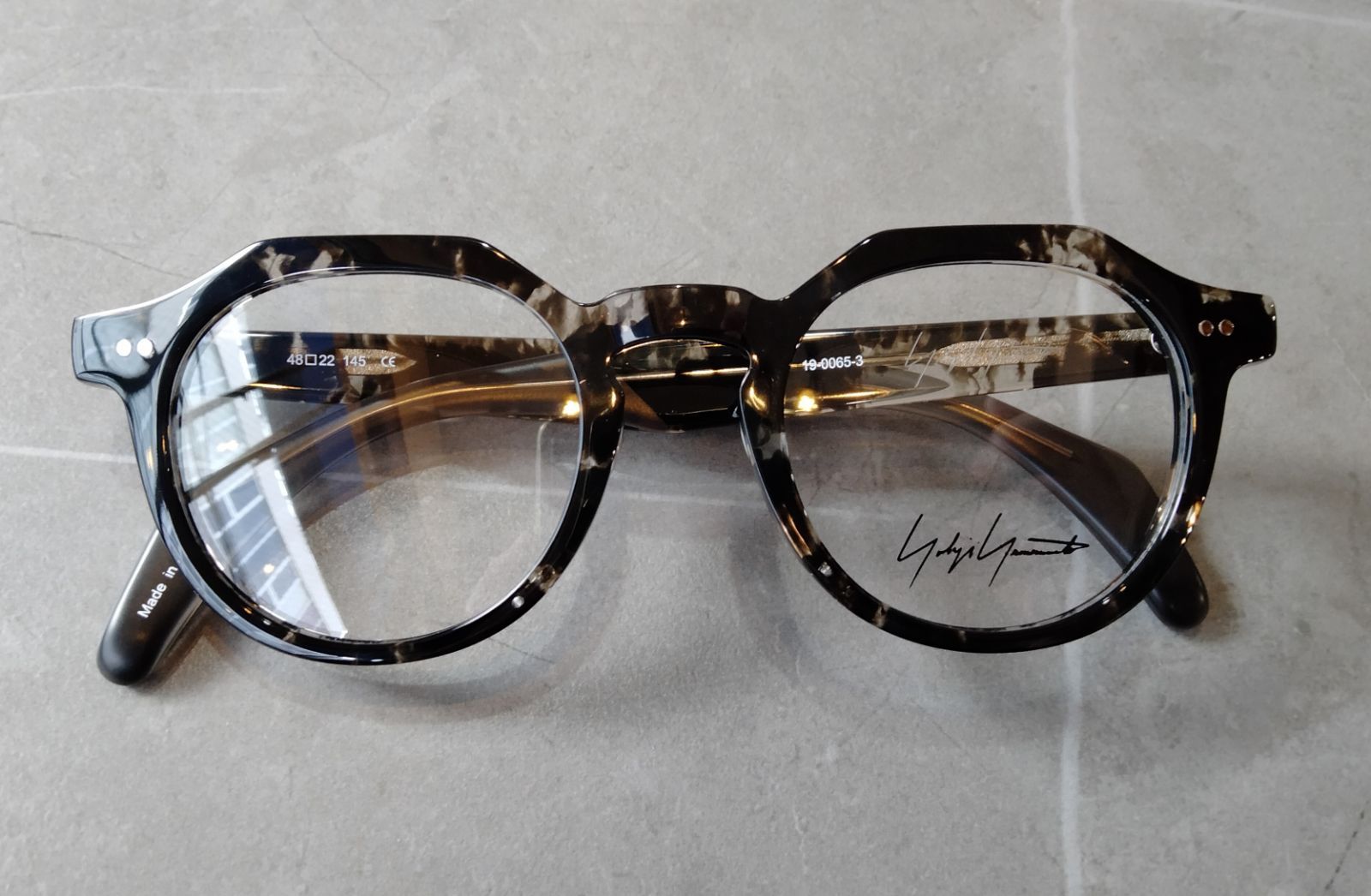 YOHJI YAMAMOTO EYEWEAR 19-0065-3 BK/Demi - メルカリ