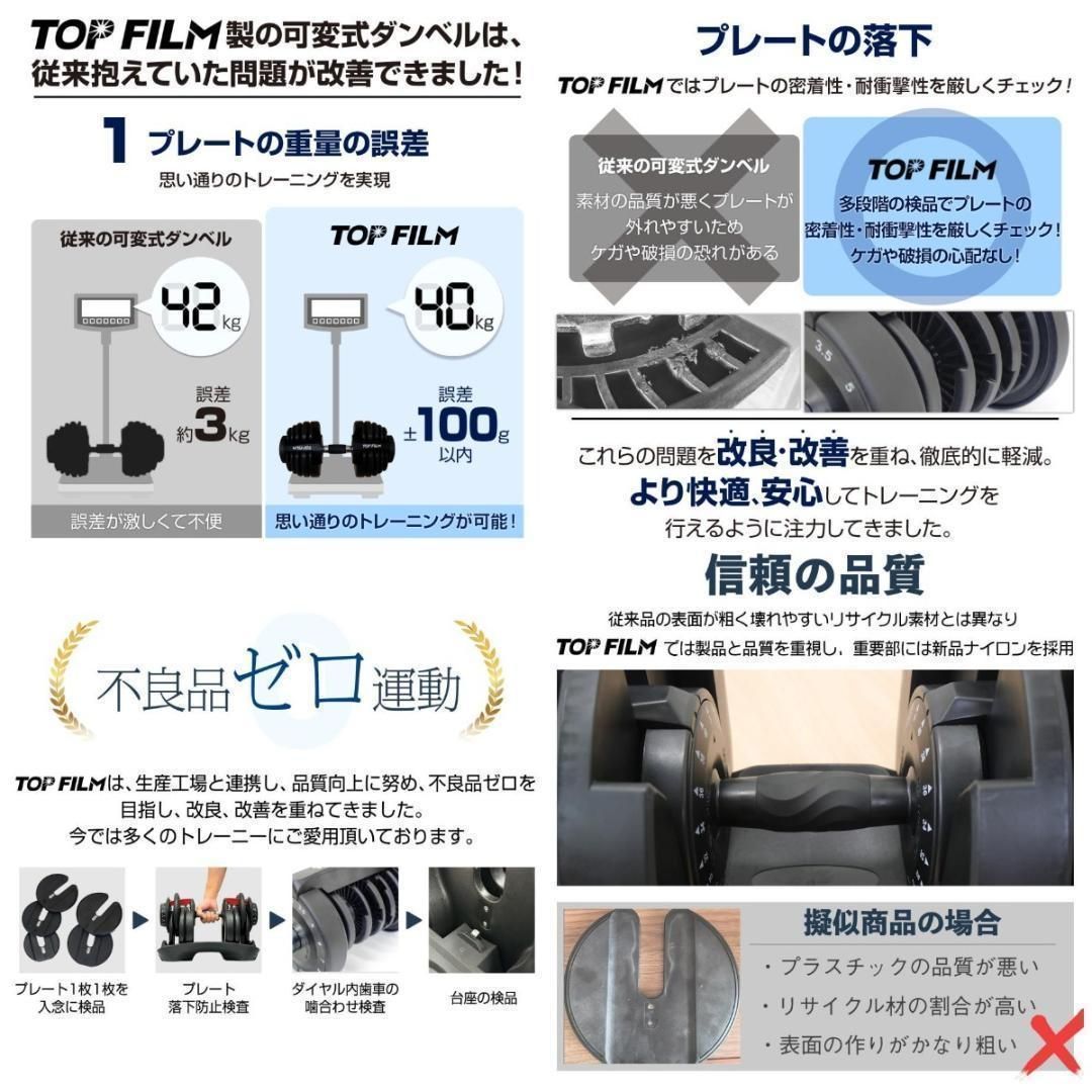 可変式ダンベル 40kg 単品 17段階調節 片手で1秒重量変更 簡単 2883 可変式ダンベル 40kg 単品 17段階調節 片手で1秒重量変更 簡単 2883