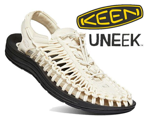 キーン ユニーク メンズ KEEN UNEEK BIRCH|BLACK 1023045 サンダル 防滑 アウトドア バーチ ホワイト