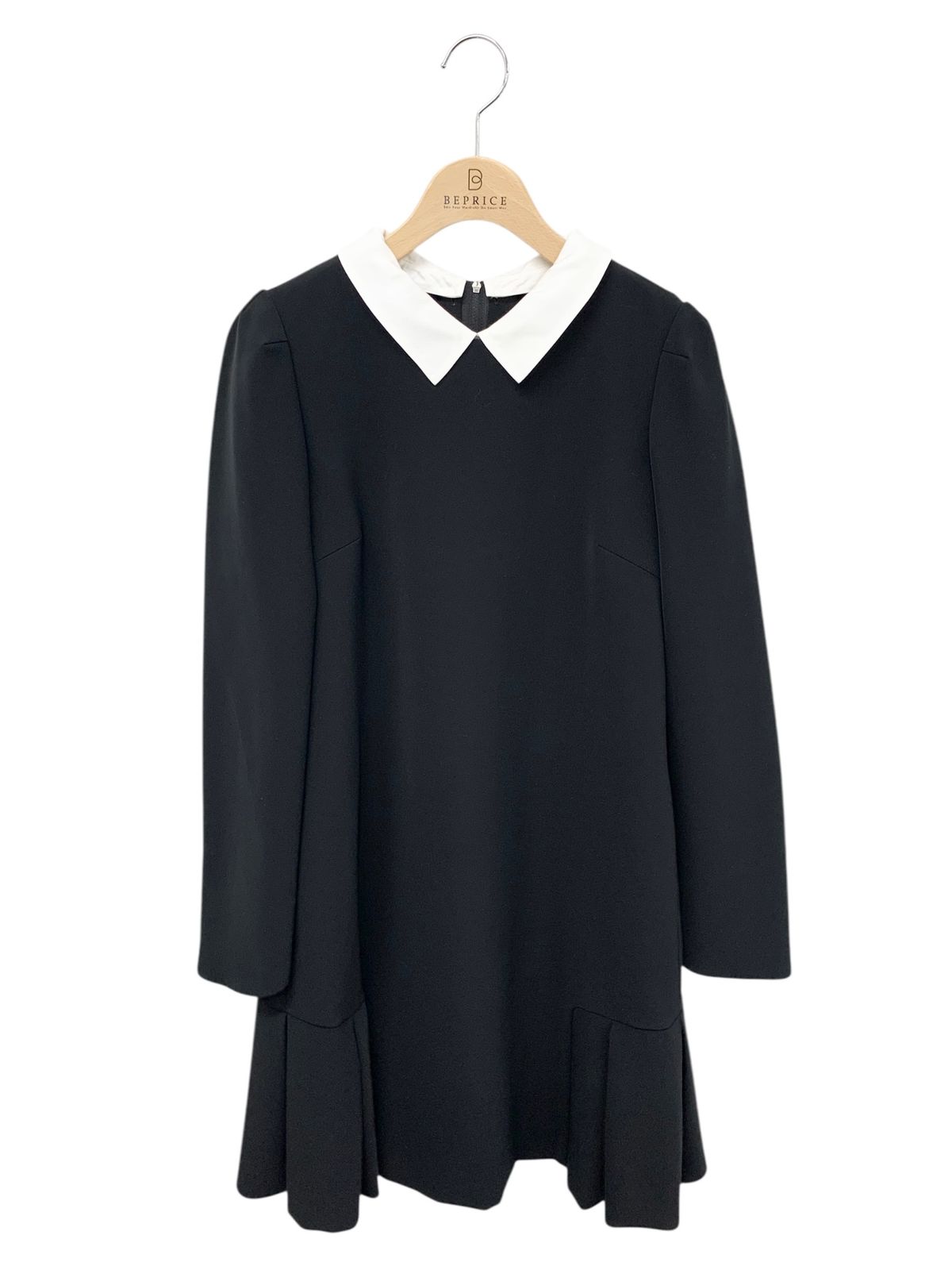 フォクシーニューヨーク Dress Private Noir 36944 ワンピース 38 ブラック 衿付き ITBHNDQJGCU8
