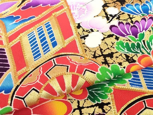 御所車鴛鴦花文