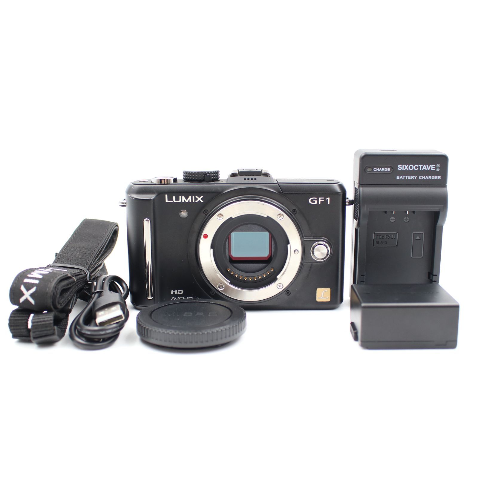 シャッター数1082枚 上品 PANASONIC LUMIX DMC-GF1-K ボディ エスプリブラック ミラーレス一眼カメラ パナソニック