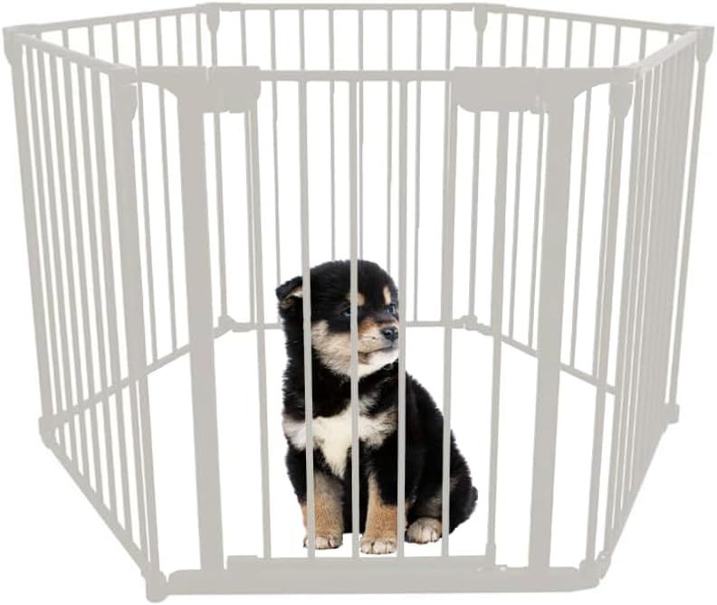 シンセーインターナショナル アイリスプラザ 犬 サークル 折りたたみペットサークル 組み換え自由 6枚セット ホワイト