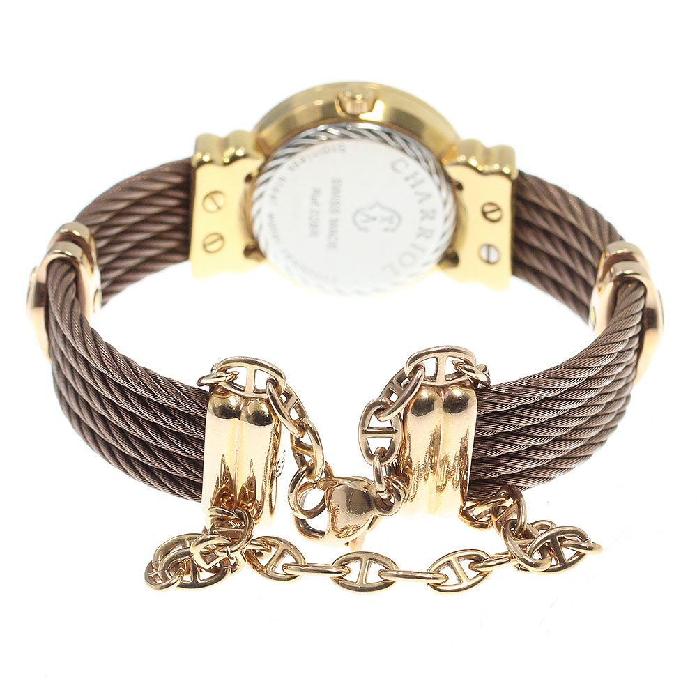 CHARRIOL】シャリオール サントロペ 12Pダイヤ クォーツ レディース  