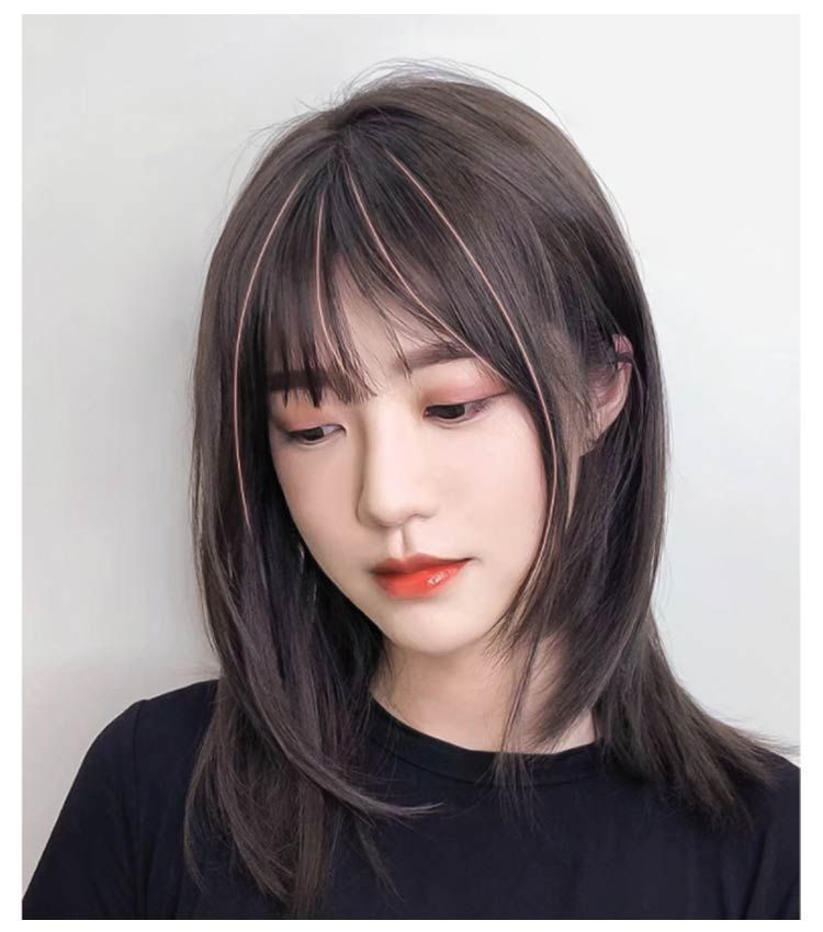 ストレート 前髪