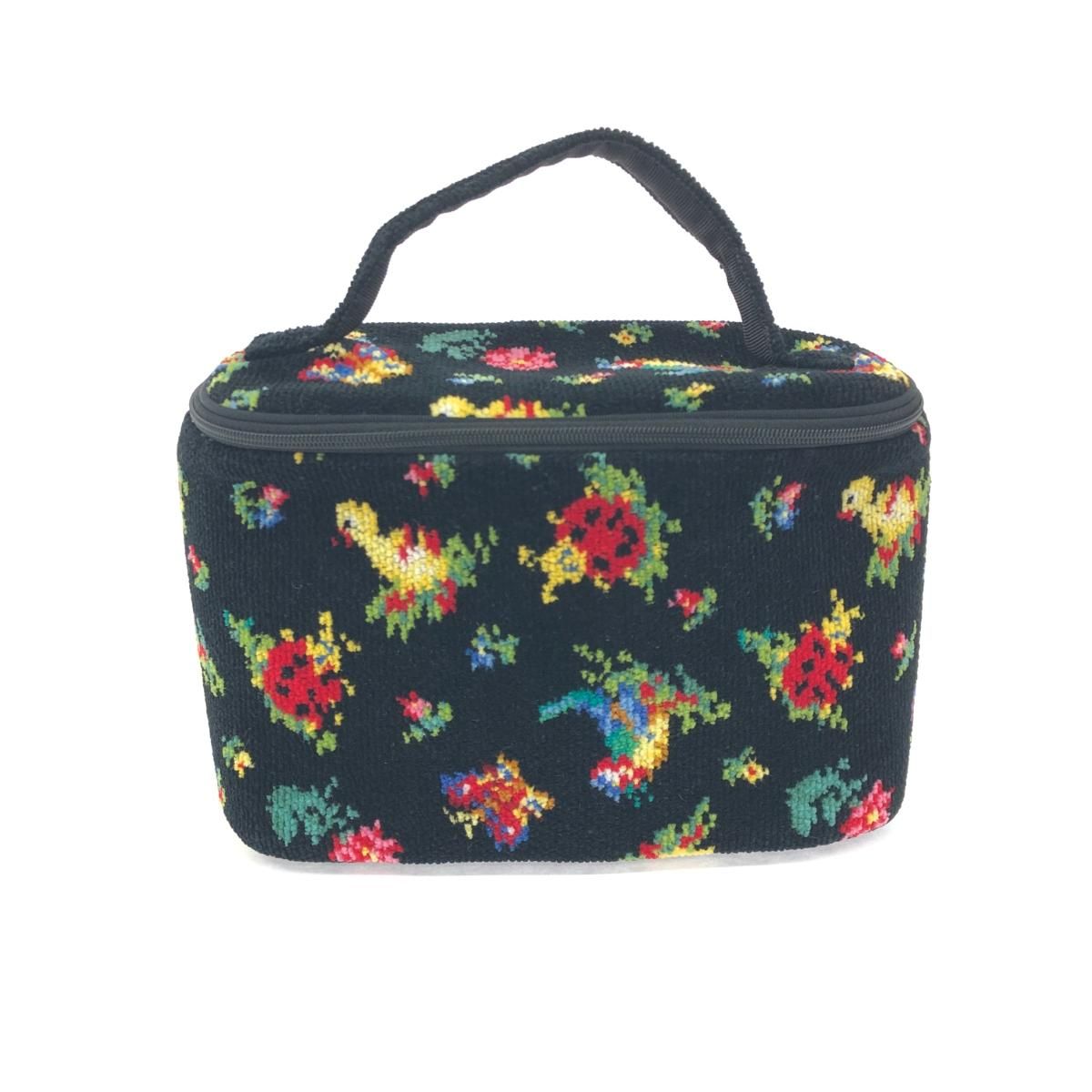 良好 FEILER フェイラー ハイジ/バニティ ポーチ ブラック シェニール