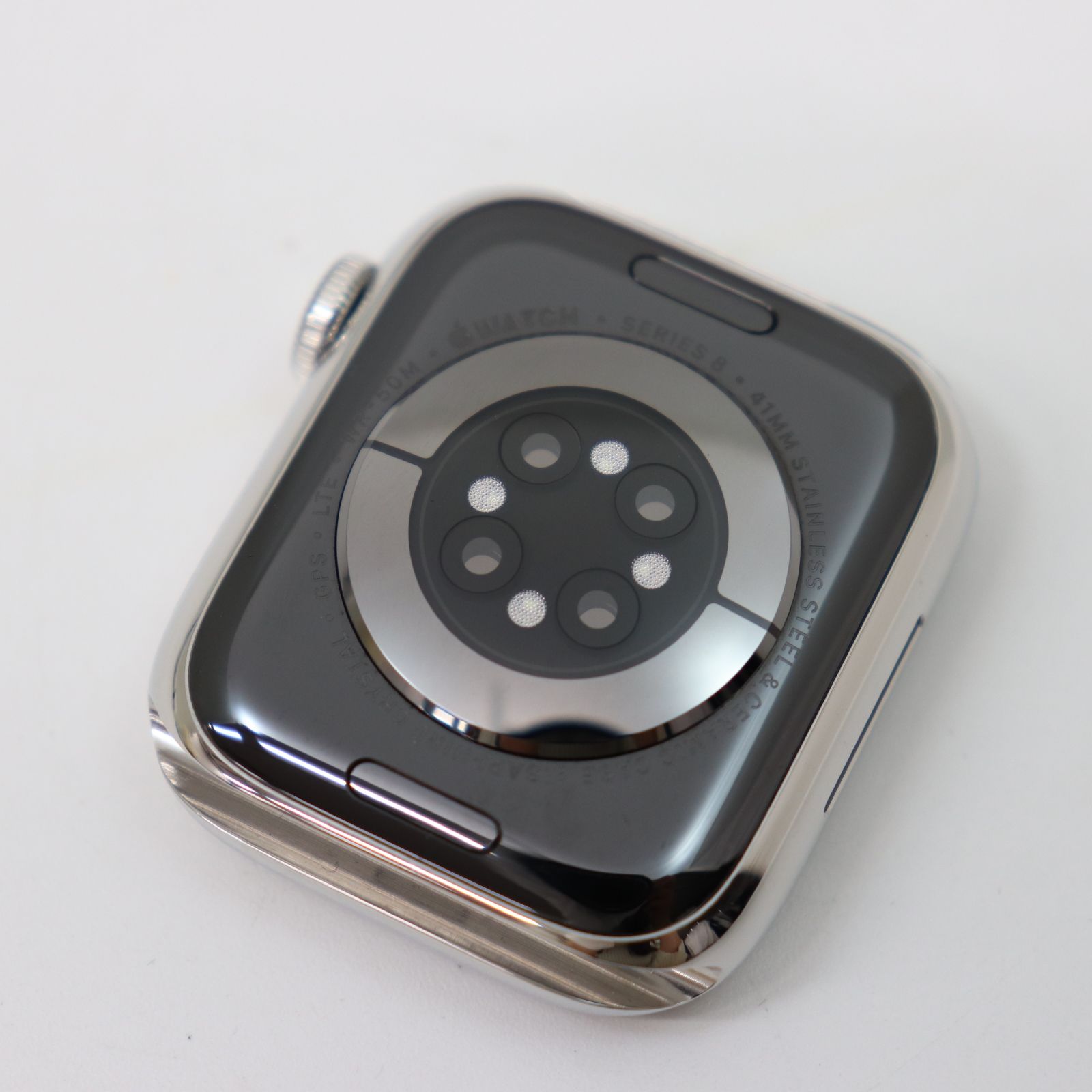 Apple Watch 8 黒っぽい ステンレス 41mm セルラー バッテリー容量98％ 