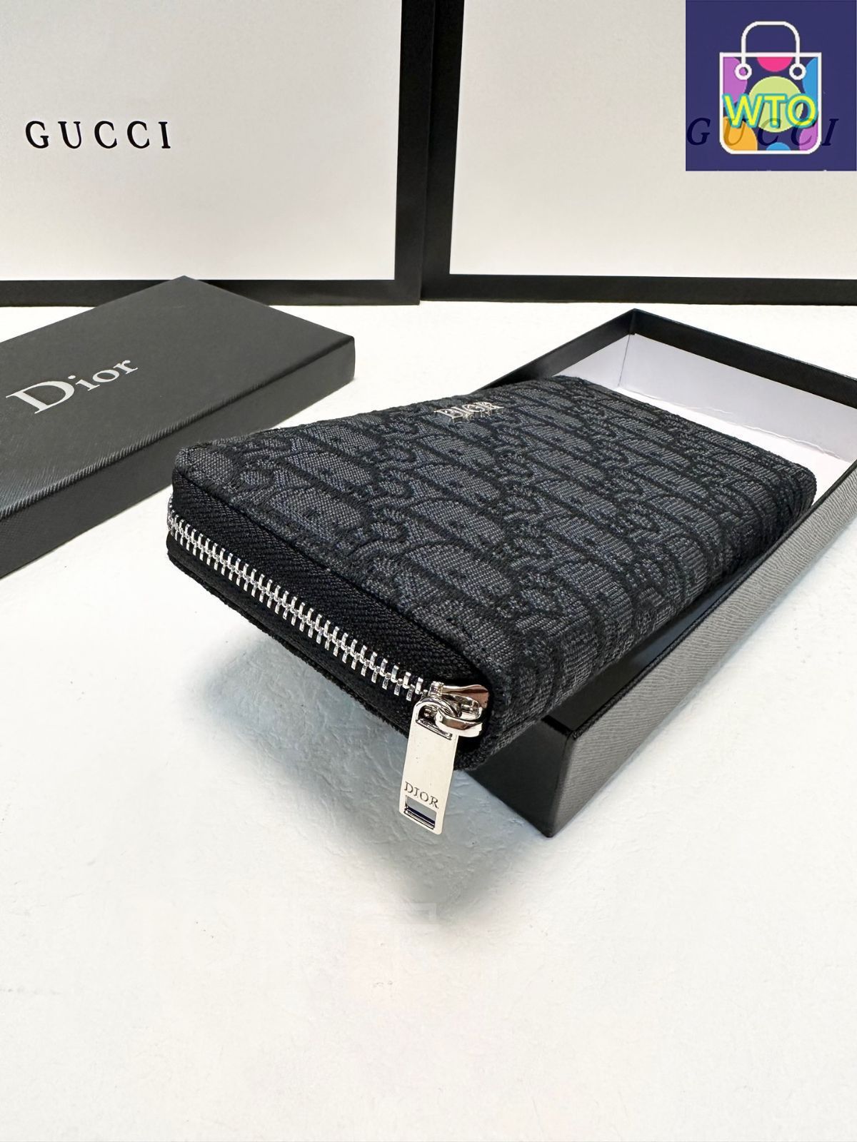 Dior財布/革財布、両用パスケース財布、男女兼用[本日特価|新品