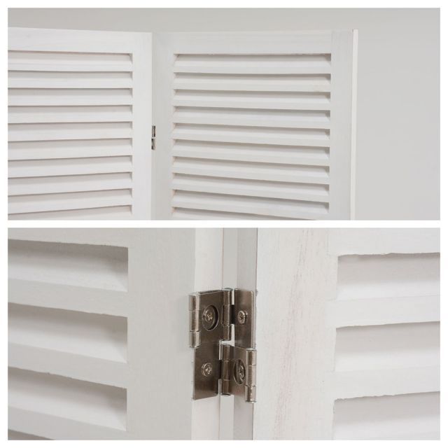 ShabbyWoodFurniture シャビーウッドファニチャー パーテーション ホワイト 3連