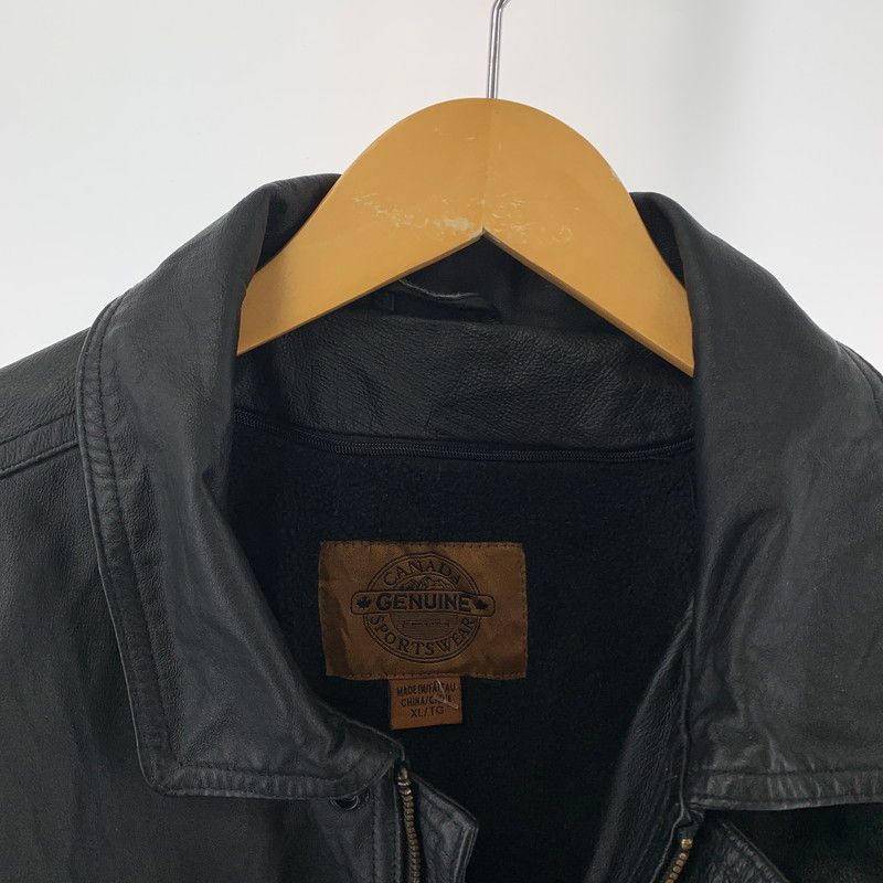 中古品】 CANADA SPORTSWEAR レザージャケット カナダ スポーツ