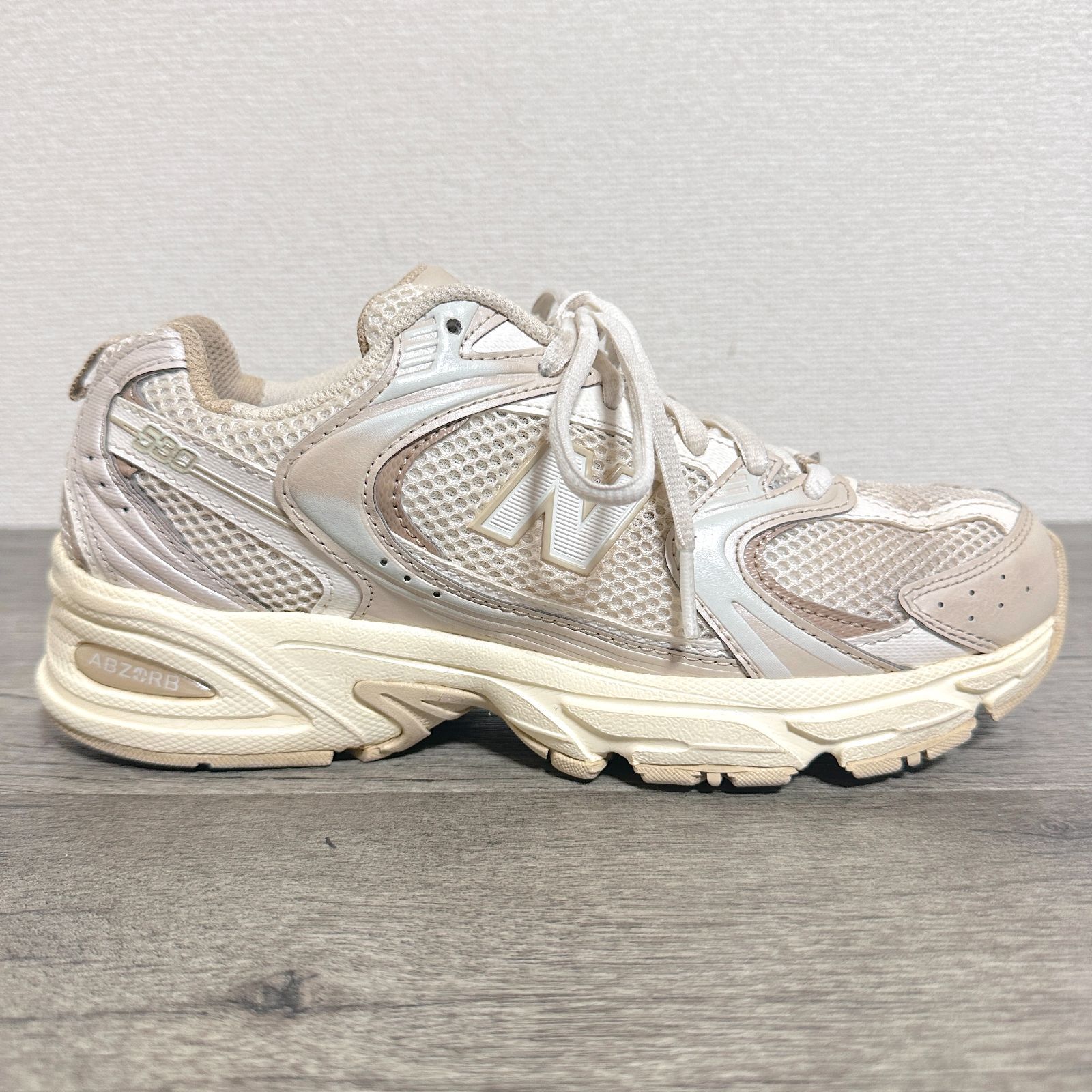 New Balance MR530AA シンセティックレザー×メッシュ スニーカー