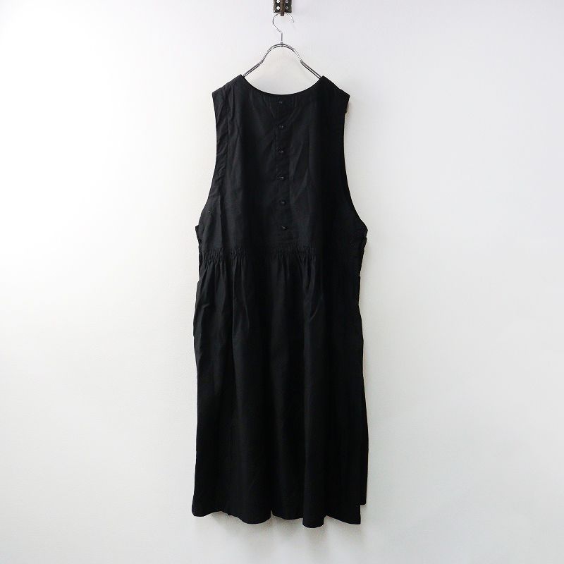 MAX80％OFF。 ネストローブ nest Robe コットンサフィランスリーブレスワンピース F｜ブラック ドレス ノースリーブ ギャザー 2400014588651 お見逃しなく！