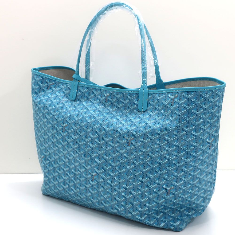 天白】【GOYARD】ゴヤール サンルイGM バリーズ ブルー