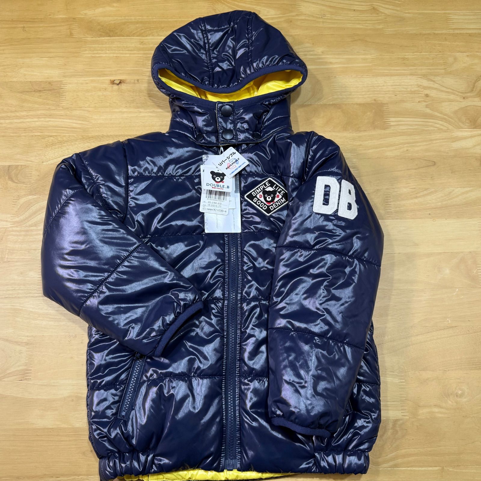 タグ付き◎ミキハウスダブルビーリバーシブルアウター◎サイズ120