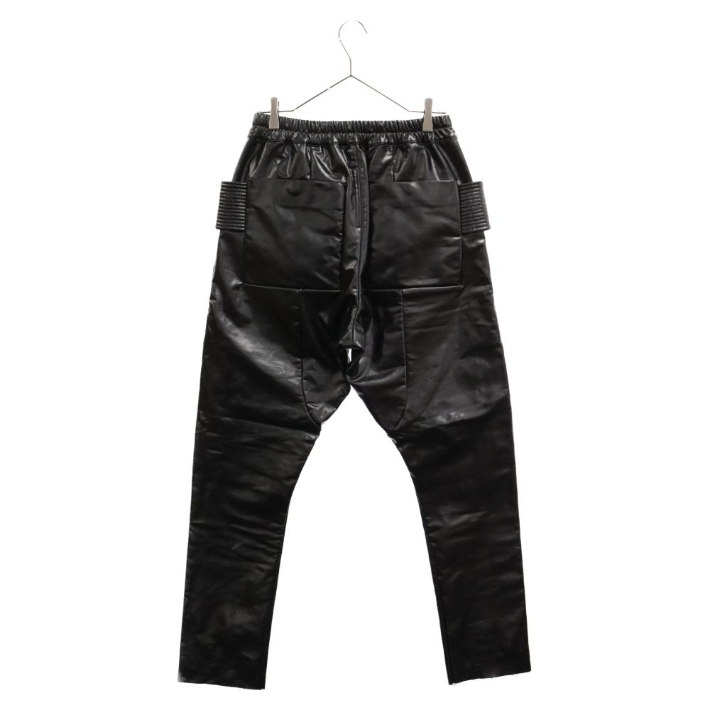 DRKSHDW (ダークシャドウ) Creatch Cargo Drawstring Pants DU02B4376 JRU 0クリーチ カーゴ  ドローストリングパンツ フェイクレザー ブラック - メルカリ