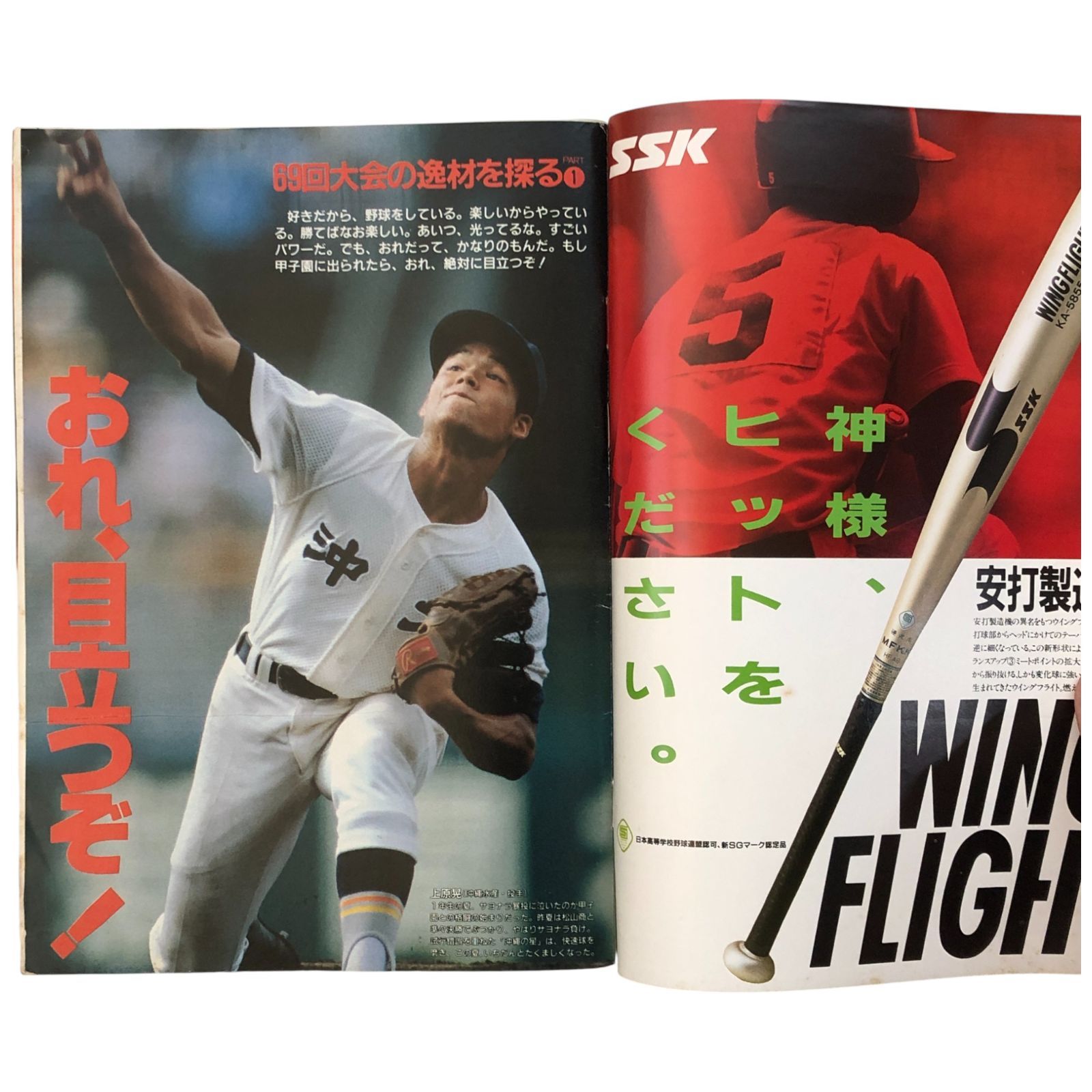 高校野球 記録雑誌 週刊朝日 1987年8月10日増刊号 '87甲子園大会号 第69回全国高校野球