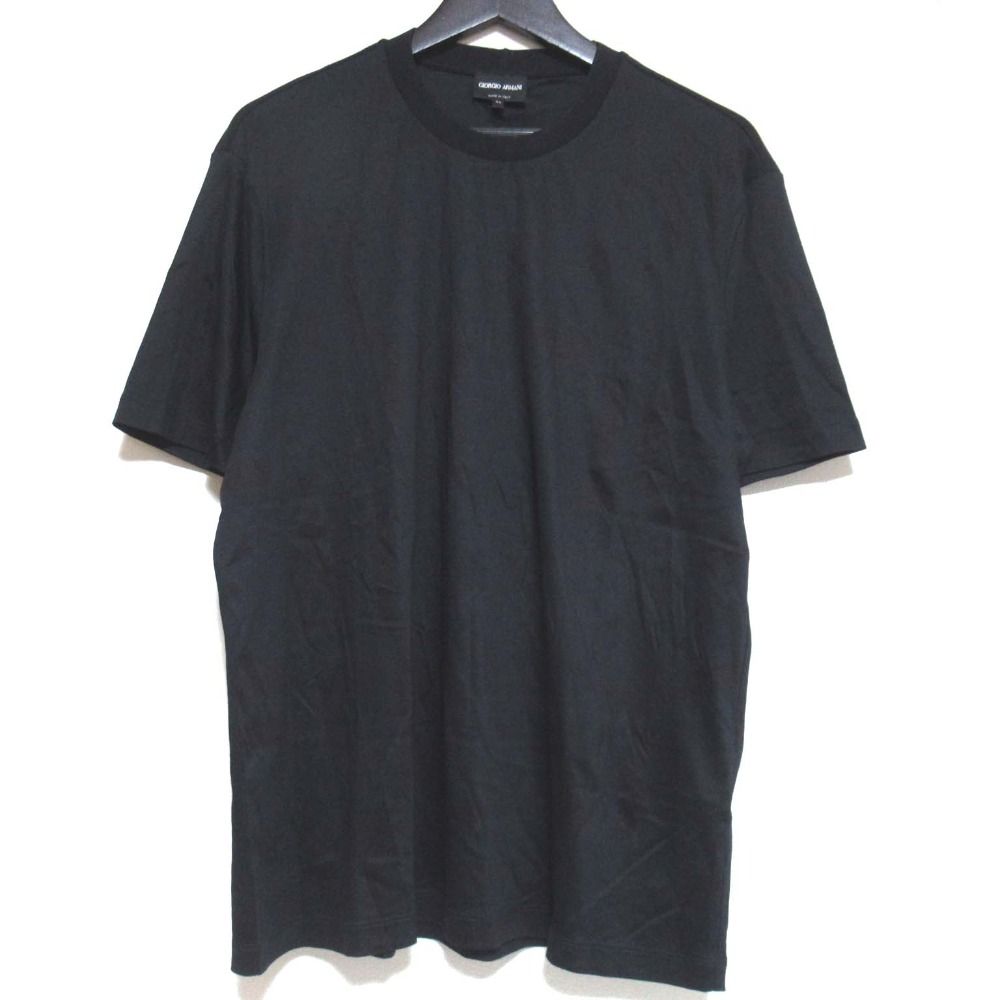 美品 GIORGIO ARMANI ジョルジオアルマーニ レターロゴプリント クルー  