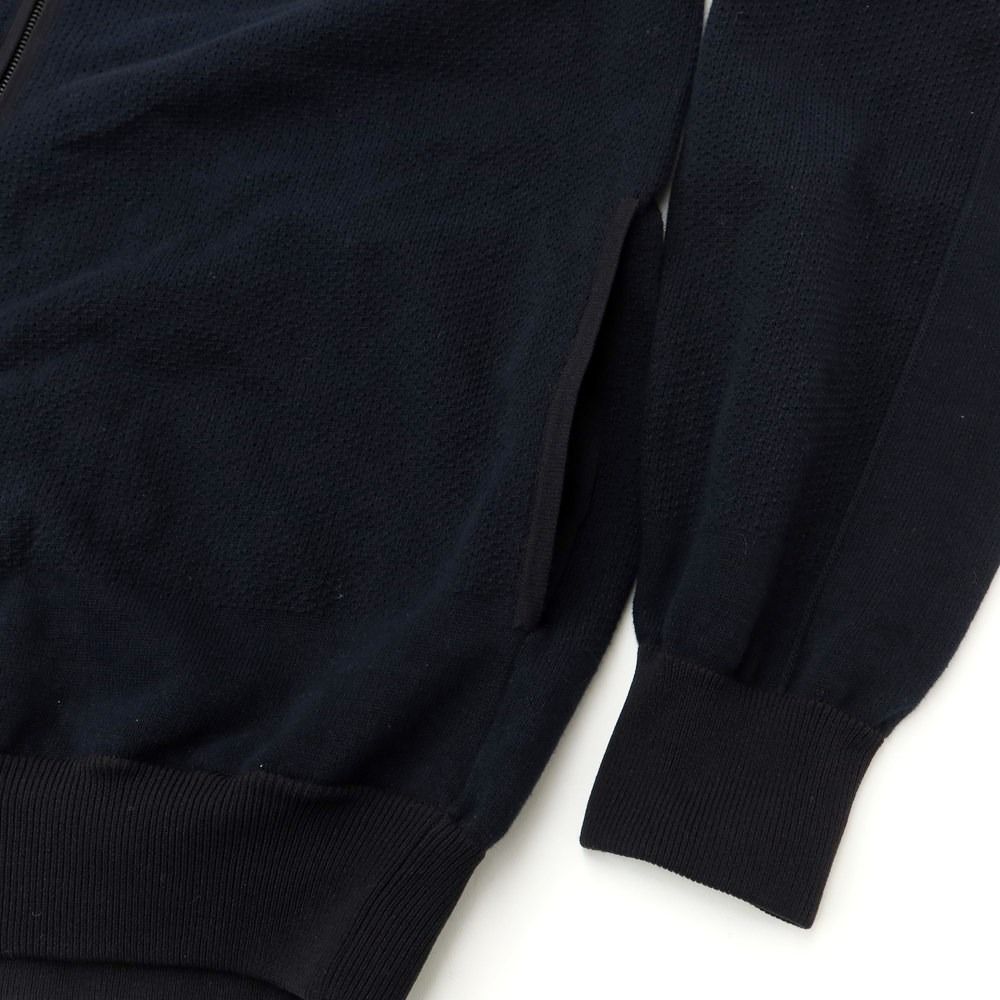 【中古】ラルディーニ LARDINI コットンナイロン ジップアップ ニットブルゾン ネイビー【サイズ48】【メンズ】-6