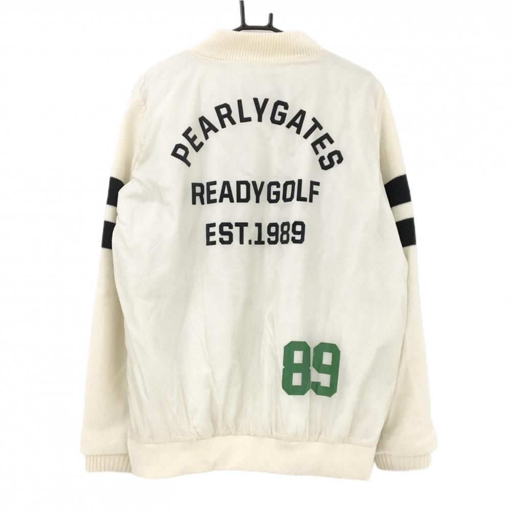 ☆SALE価格☆パーリーゲイツ 中綿切替ジャケット 白×ネイビー 袖