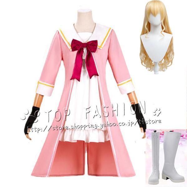 異世界美少女受肉おじさんと 橘日向 コスプレ衣装 ウィッグ 靴 道具別売り