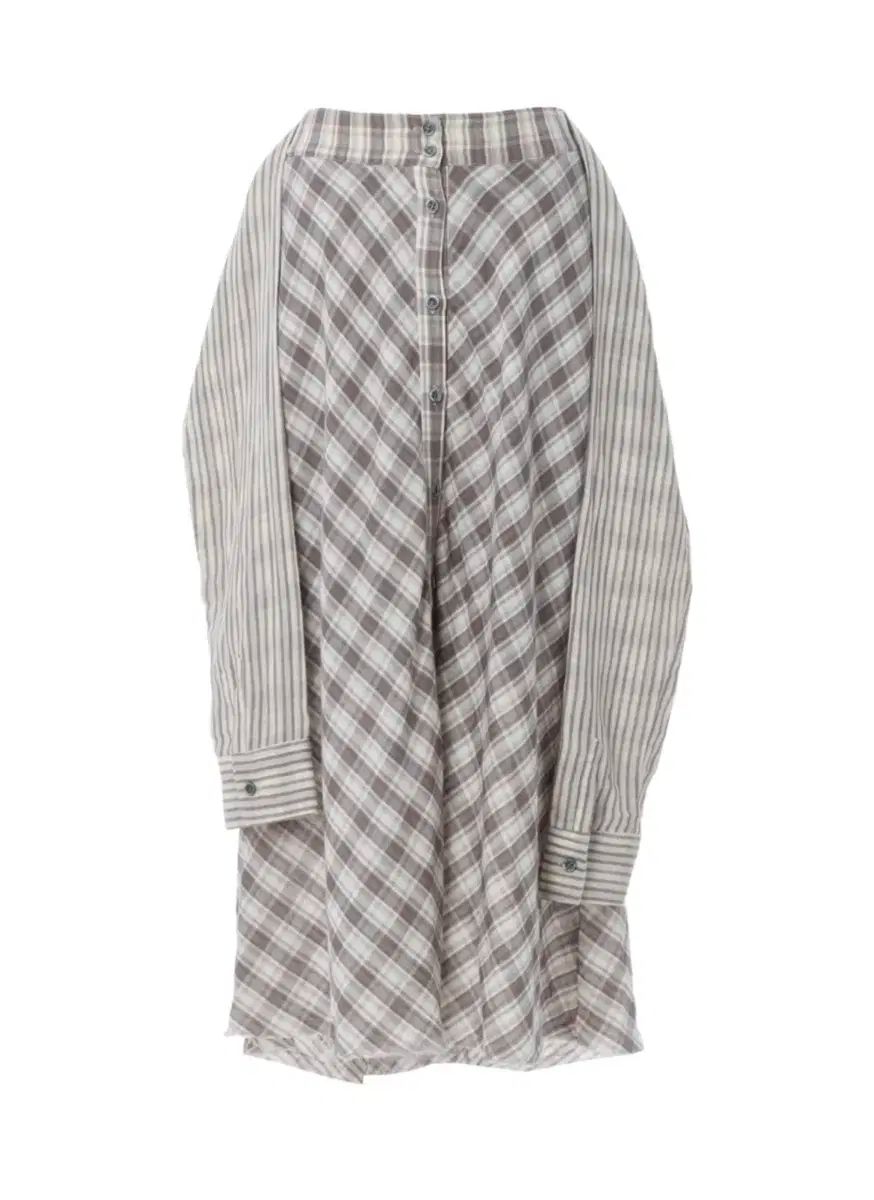 テンスダンス チェック ストリップ シャツ スカート ファヒ島