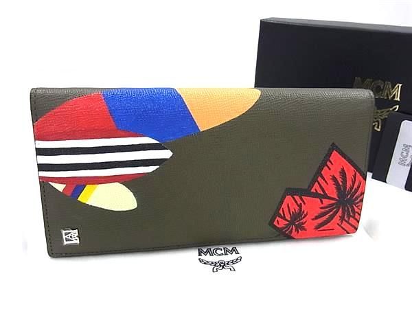 □新品□未使用□ MCM エムシーエム PVC 総柄 二つ折り 長財布 □新品□未使用□ MCM エムシーエム PVC 総柄 二つ折り 長財布