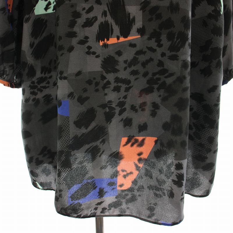 ポールスミス PAUL SMITH PAUL ワンピース ひざ丈 総柄 長袖 38