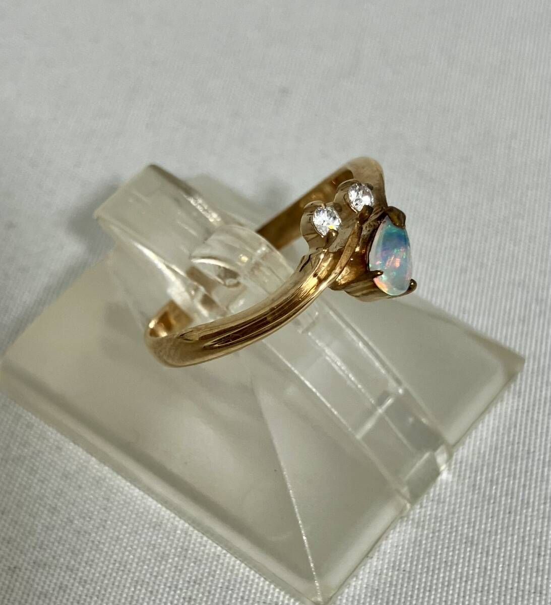 1号 ファッション K9 ♯10／1.40g /リング/オパール