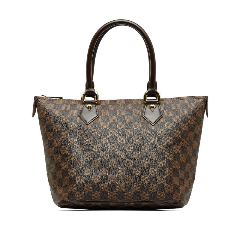 ルイ ヴィトン ダミエ サレヤPM ハンドバッグ トートバッグ N51183 ブラウン PVC レザー レディース LOUIS  VUITTON【222-31235】