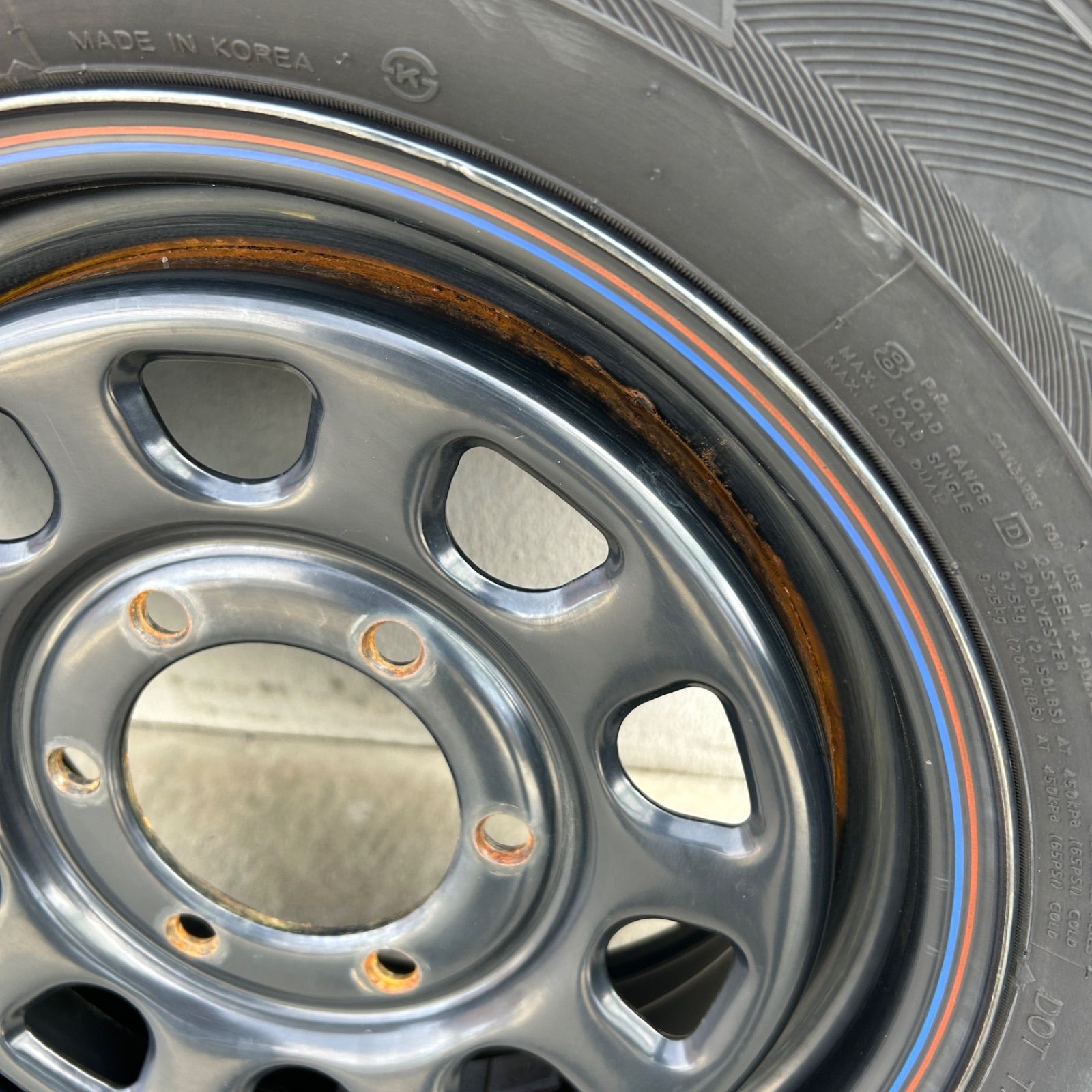 中古】DAYTONA スタッドレスタイヤ 195/80r15 65psi