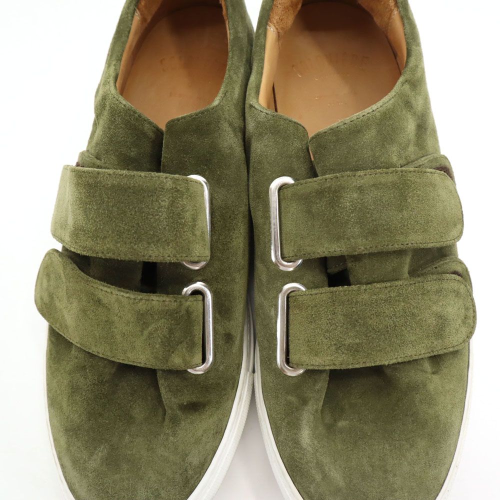 ソロヴィエール イタリア製 RUDY ベルクロ スエードレザー シューズ 40 カーキ SOLOVIERE ユニセックス スニーカー メンズ ソロヴィエール イタリア製 RUDY ベルクロ スエードレザー シューズ 40
