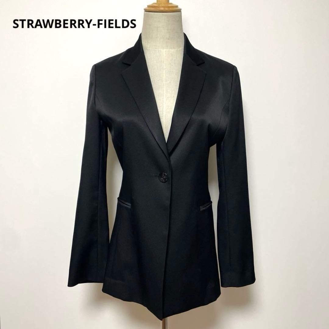 STRAWBERRY-FIELDS ストロベリーフィールズ ブラック ジャケット 