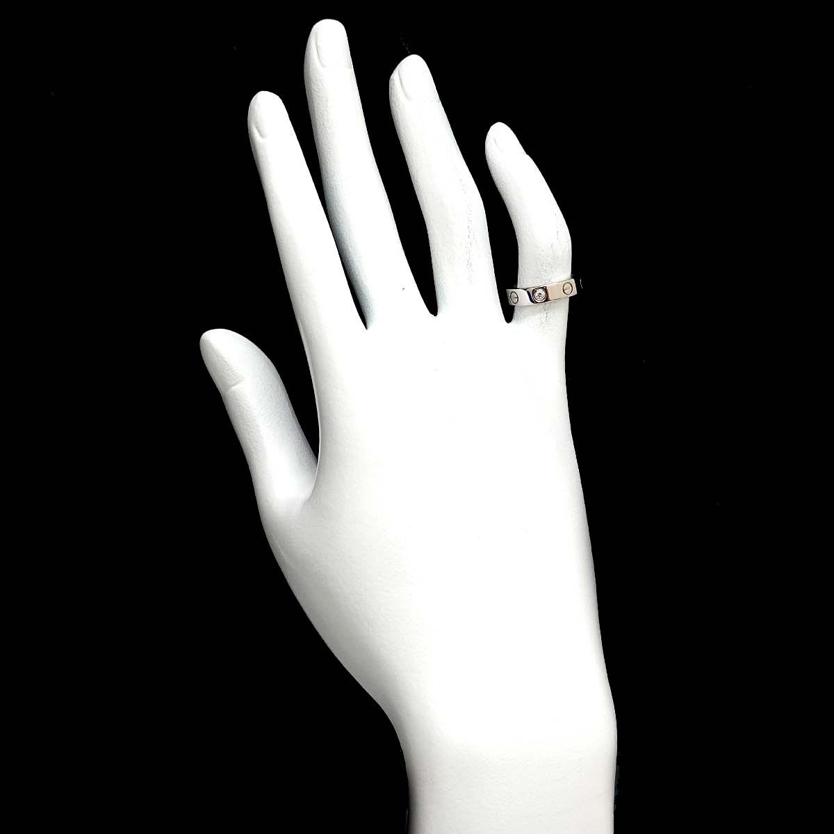 カルティエ Cartier ミニラブ #47 ダイヤ 1P リング K18 WG ホワイトゴールド 750 指輪 Mini Love Ring  90236805 - メルカリ