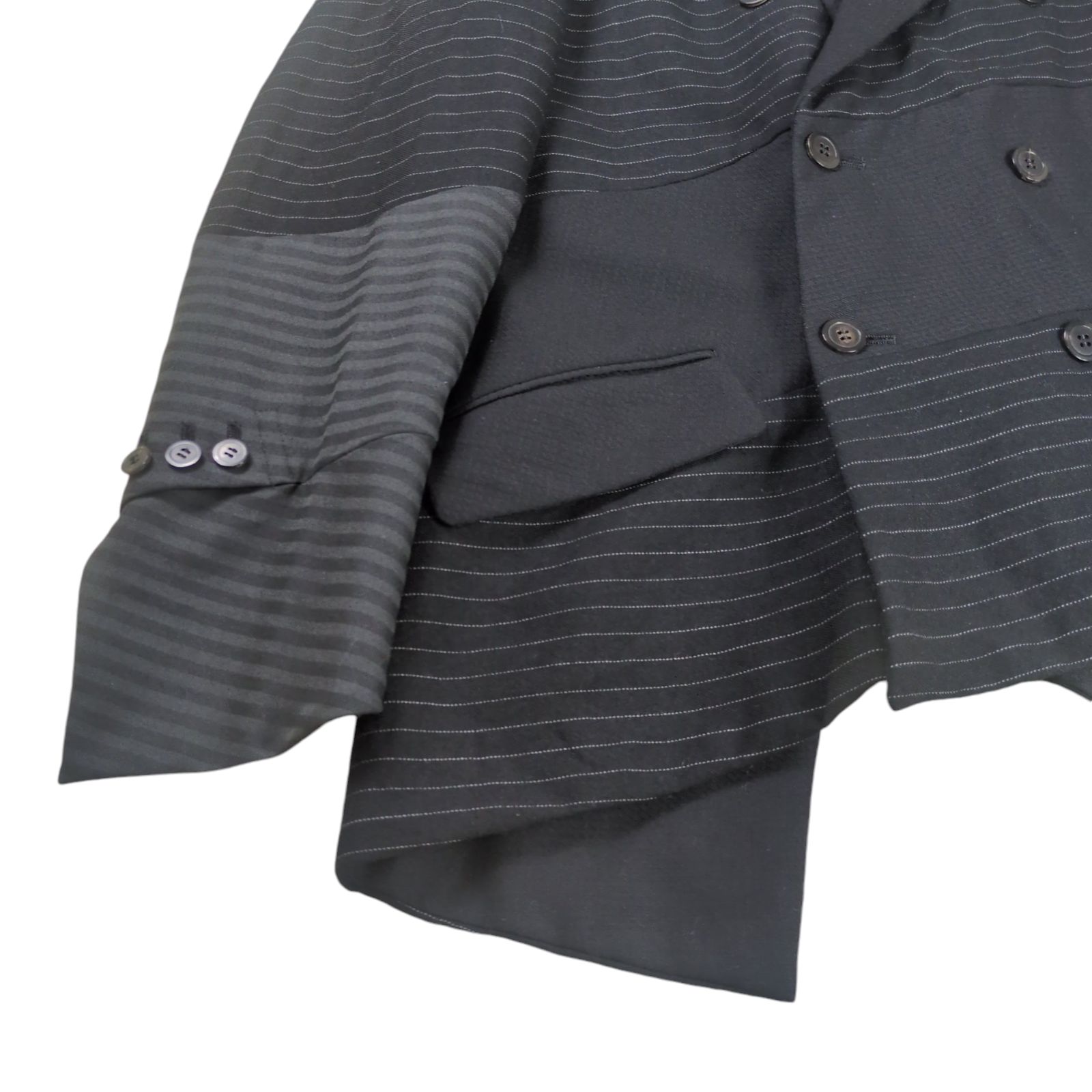 COMME des GARÇONS HOMME PLUS ダブル ジャケット M Comme Des Garçons Homme Plus ダブルジャケット | ブラック